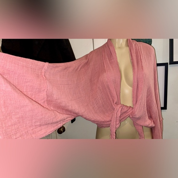 Free People One Azalea Kimono Dusty Rose XS/S - Picture 6 of 11